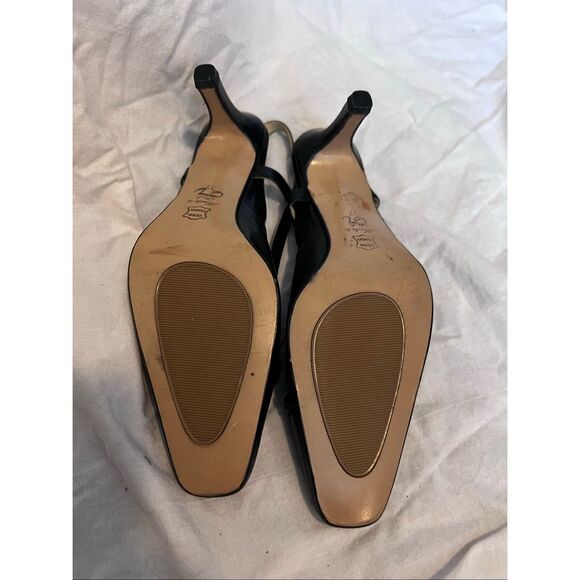 Linea Confort by Daniel’s Rhinestone Slingback Pump Heels Black Size 37 NWOT - Picture 6 of 7